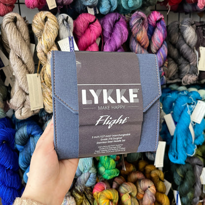 Lykke Flight 5" Interchangeable Needle Set Standard US 3–US 10.5 (3.25 mm–6.50 mm)
