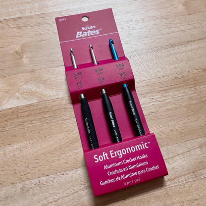 Susan Bates Silvalume Ergonomic Crochet Hook Sets