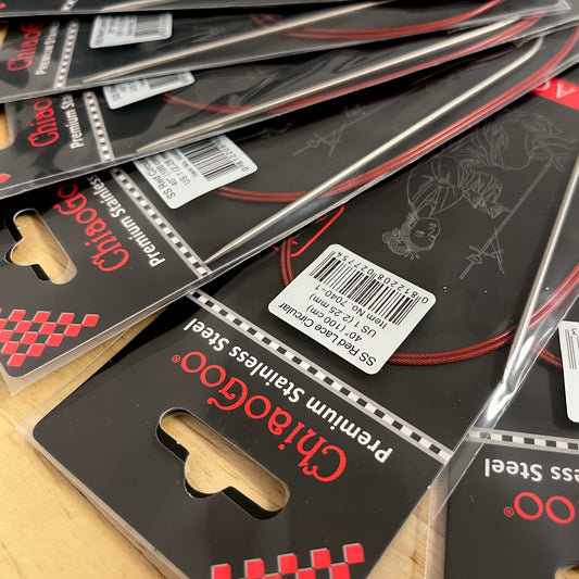 ChiaoGoo US Size 1 Red Lace Stainless Steel Circular Knitting Needles (2.25 mm)