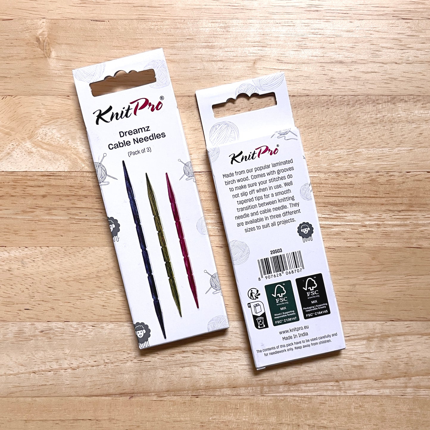 KnitPro Dreamz Cable Needles (Pack of 3)