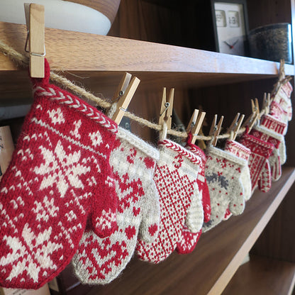 Mitten Garland Advent Calendar Kit and KAL