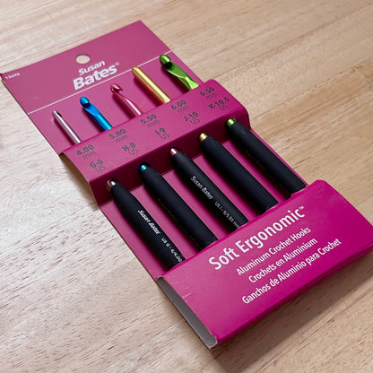 Susan Bates Silvalume Ergonomic Crochet Hook Sets
