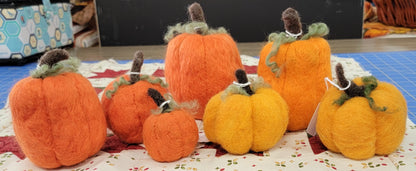 Hand Felted Pumpkins