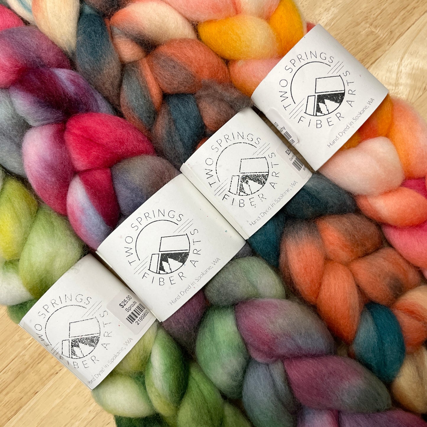 Two Springs Fiber Arts Falkland Wool Roving