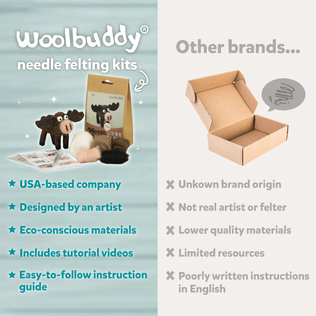 Woolbuddy Felting Kits - Medium Difficulty