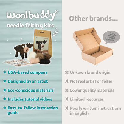 Woolbuddy Felting Kits - Medium Difficulty