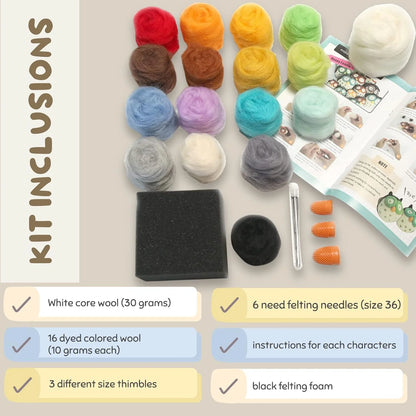 WoolBuddy Needle Felting Starter Kit