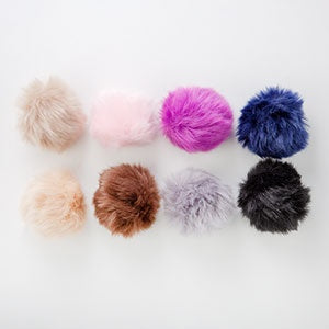 Faux Fur Pom Poms