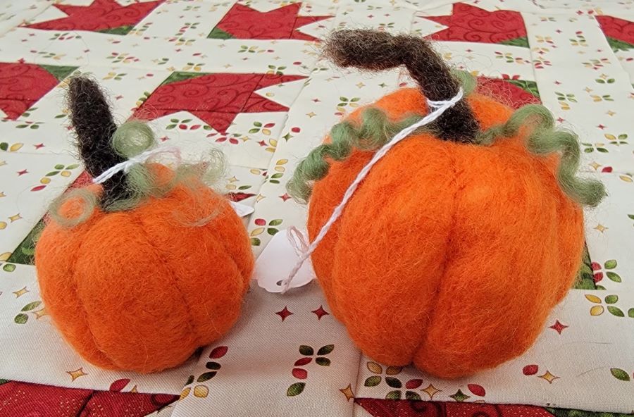 Hand Felted Pumpkins